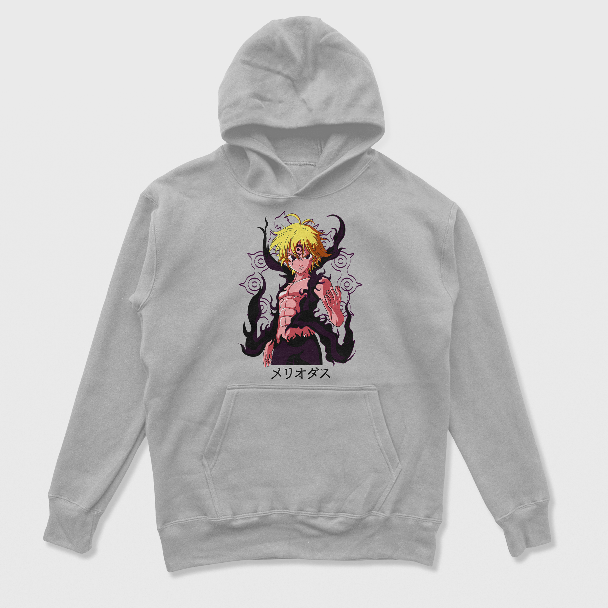 Moletom Canguru Nanatsu No Taizai Meliodas Cinza