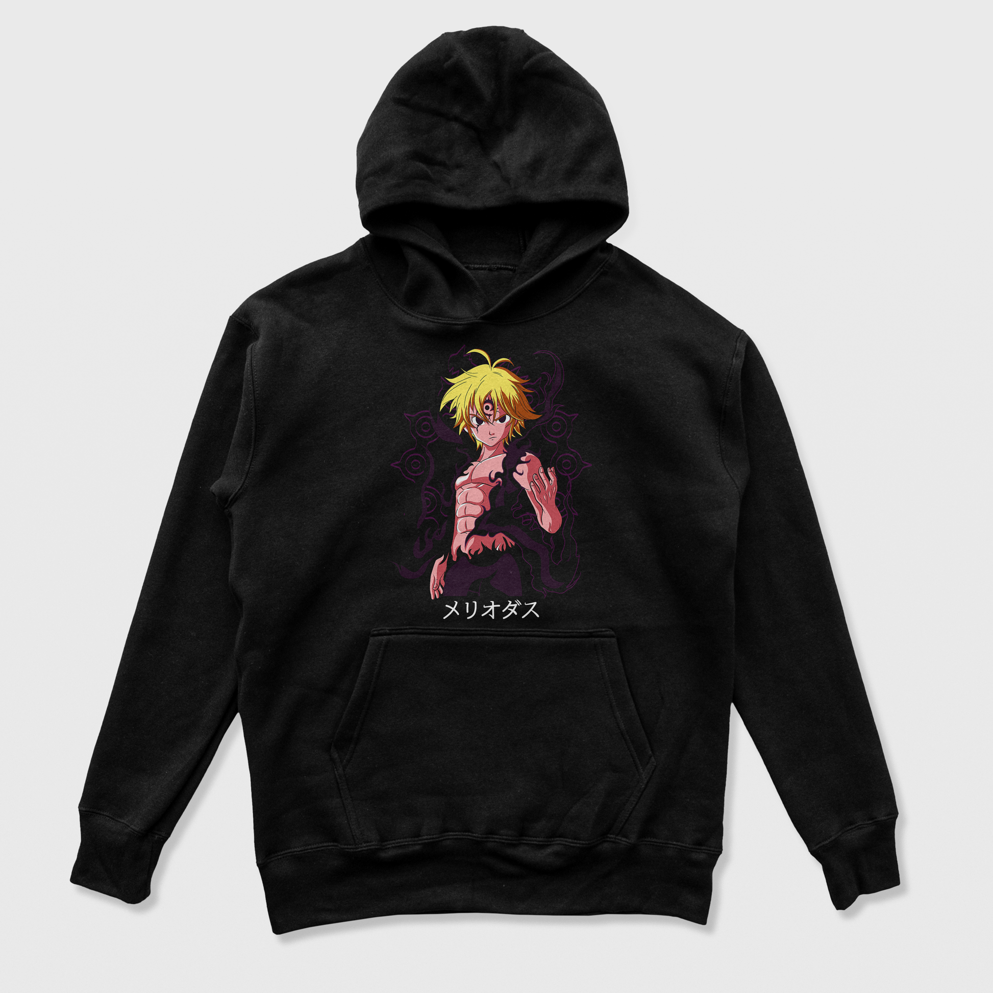 Moletom Canguru Nanatsu No Taizai Meliodas Preto