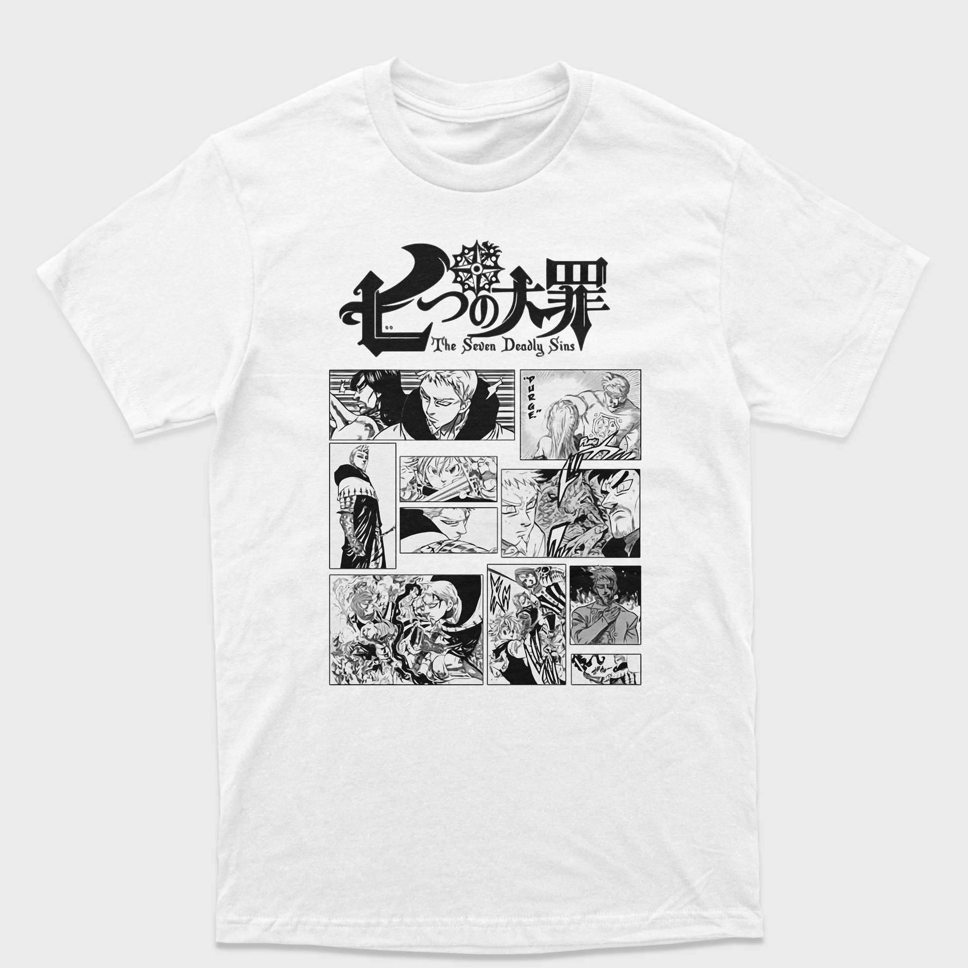 Camiseta Nanatsu No Taizai Branco