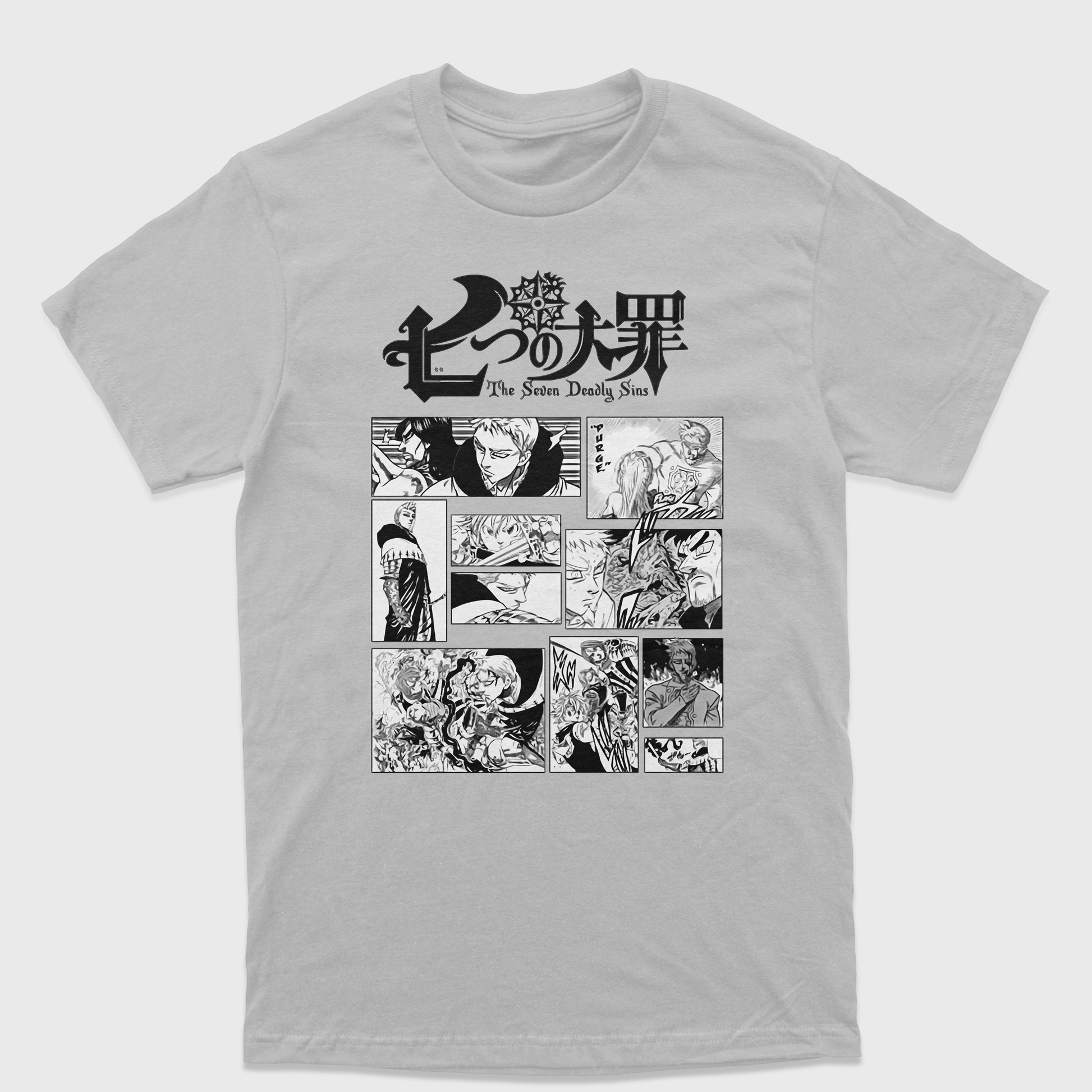 Camiseta Nanatsu No Taizai Cinza 
