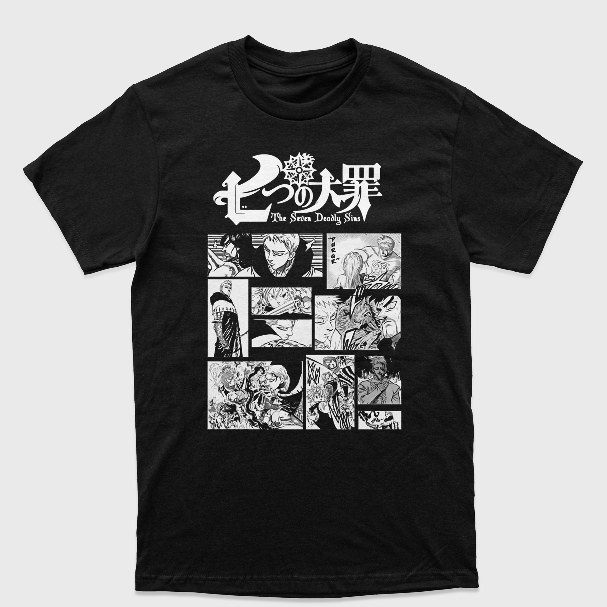 Camiseta Nanatsu No Taizai Preto