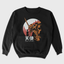 Moletom Gola Redonda Neon Genesis Evangelion Apocalipse Preto