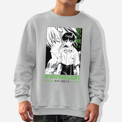 Moletom Gola Redonda Neon Genesis Evangelion Personagens