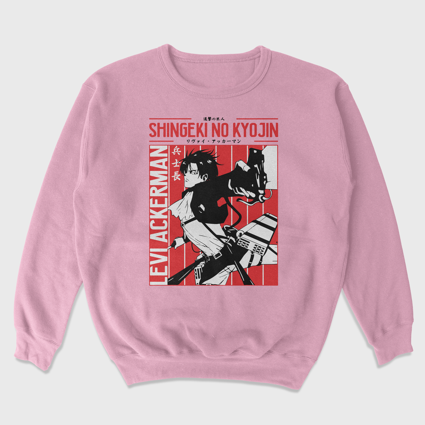 Moletom Gola Redonda Attack On Titan Levi Ackerman