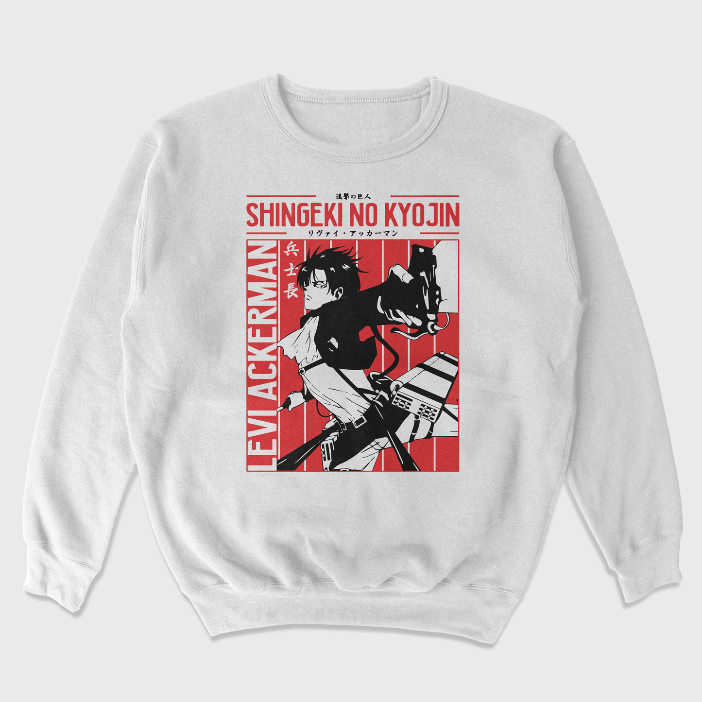 Moletom Gola Redonda Attack On Titan Levi Ackerman
