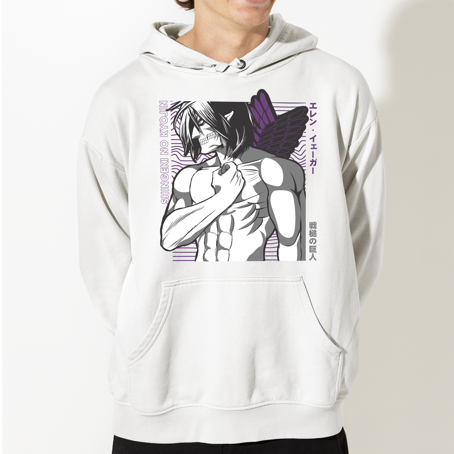 Moletom Canguru Shingeki No Kyojin Eren Attack On Titan