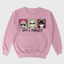 Moletom Gola Redonda Spy X Family Anime Rosa Bebê