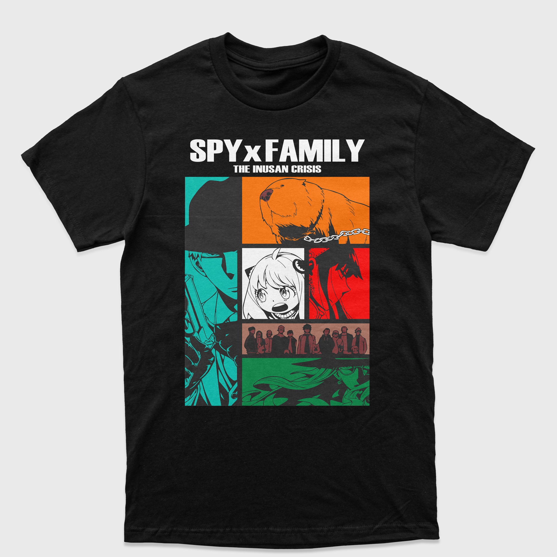 Camiseta Personagem Spy x Family Anime-preto