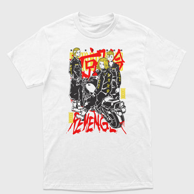 Camiseta Tokyo Revengers Personagens Branco