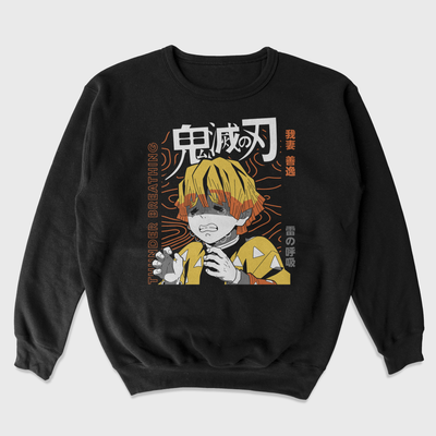 Moletom Gola Redonda Zenitsu Thunder Breathing
