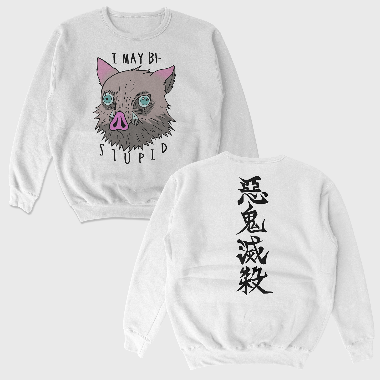 Moletom Gola Redonda Inosuke Demon Slayer Stupid