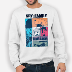 Moletom Gola Redonda Spy x Family Personagens