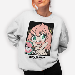 Moletom Gola Redonda Spy x Family Ursinho Anya Pelucia